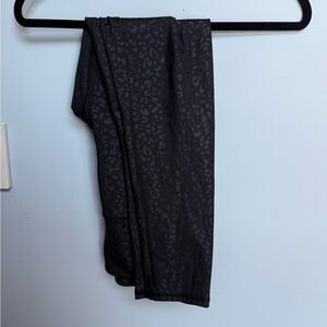 Black Leopard Print Leggings